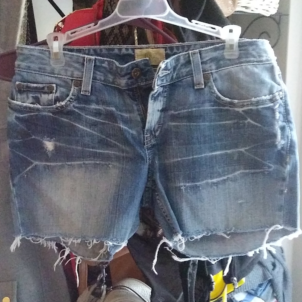 BKE cut off denim shorts